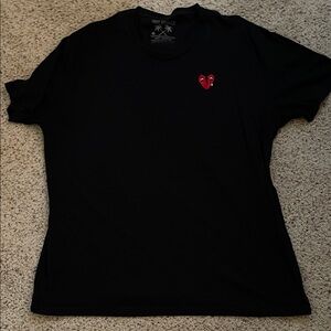 Riot Society Black Tee with Red Heart